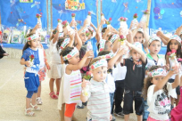 بالصور: روضة البراعم الاسلامية في اللد تقيم حفلاً لعيد ميلاد مشترك للأطفال